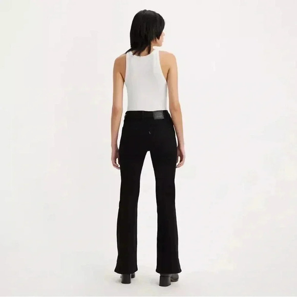 Levi’s 726 HIGH RISE FLARE‎ WOMEN'S JEANS DARK WASH SIZE 23 - Picture 2 of 15